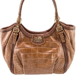 Coach leather tote